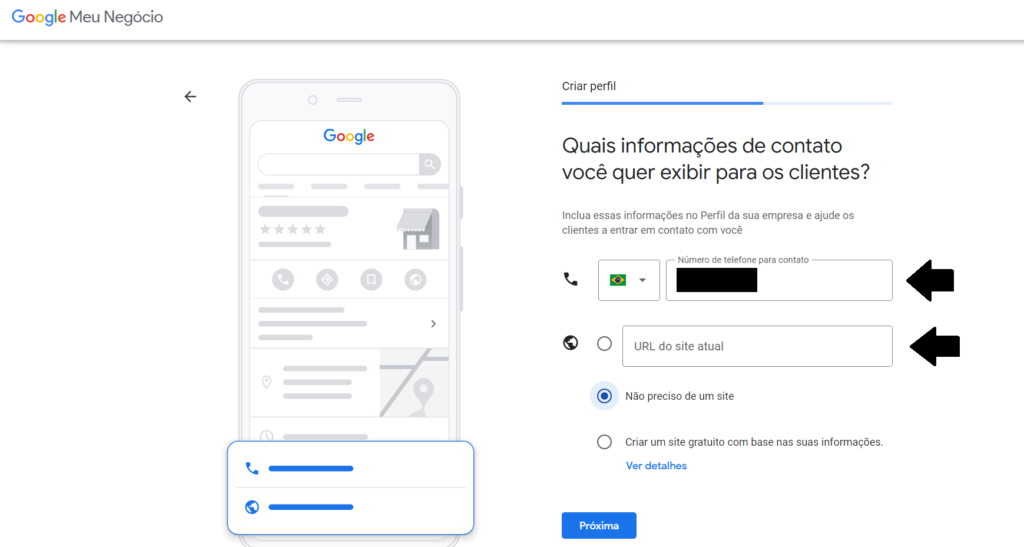 Passo 8 Cadastro Google Meu Negócio