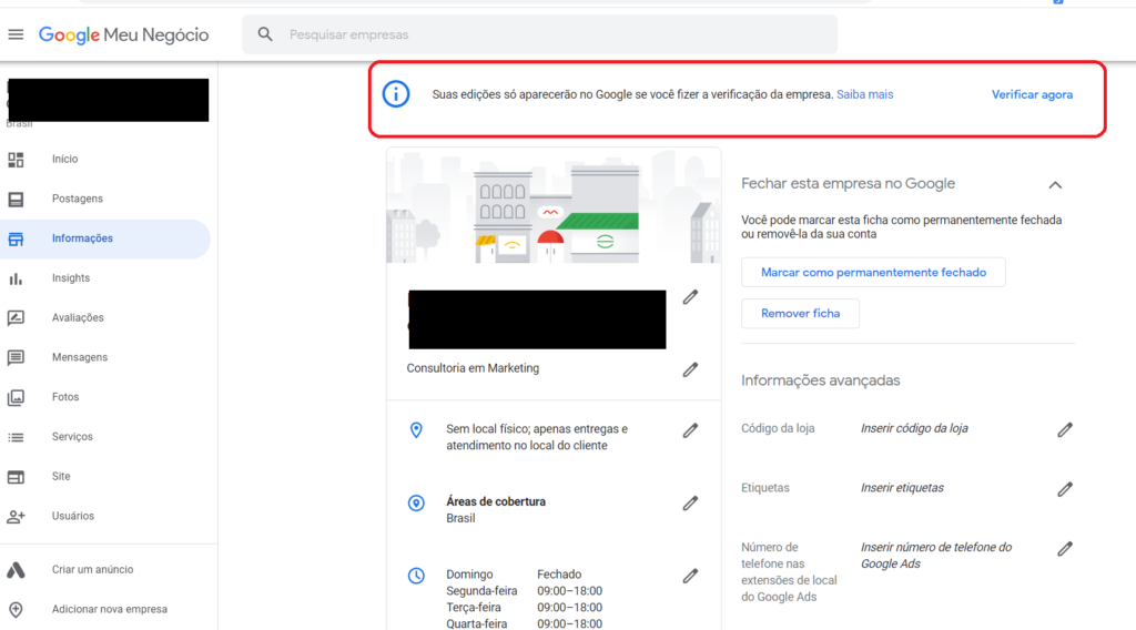 ativar sua ficha google meu negocio